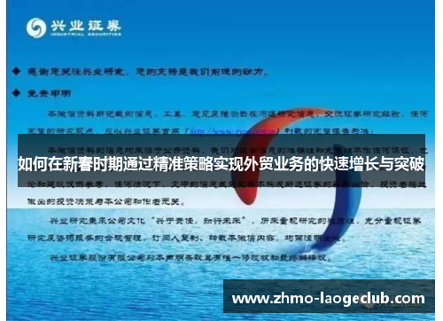 如何在新春时期通过精准策略实现外贸业务的快速增长与突破