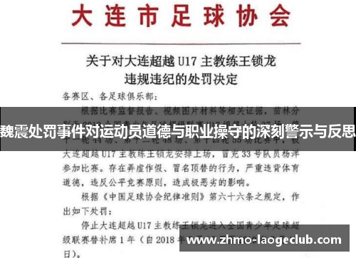 魏震处罚事件对运动员道德与职业操守的深刻警示与反思
